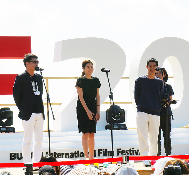加瀬亮＆ムン・ソリ＆ホン・サンス（監督）／『自由が丘で』Q&A in 第19回釜山国際映画祭