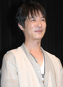 『ジャージの二人』舞台挨拶にて　堺雅人。