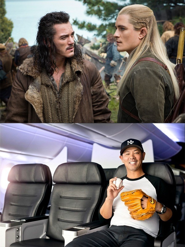 「壮大すぎる機内安全ビデオ」に出演した清水直行氏　(C)2014 METRO-GOLDWYN-MAYER PICTURES INC. AND WARNER BROS. ENTERTAINMENT INC.