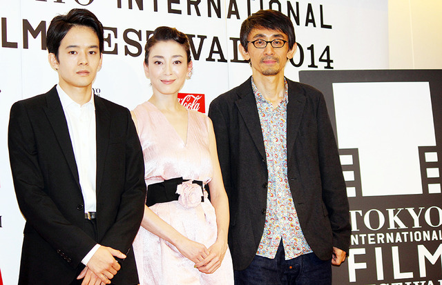 宮沢りえ＆池松壮亮＆吉田大八（監督）／『紙の月』公式会見 in 第27回東京国際映画祭