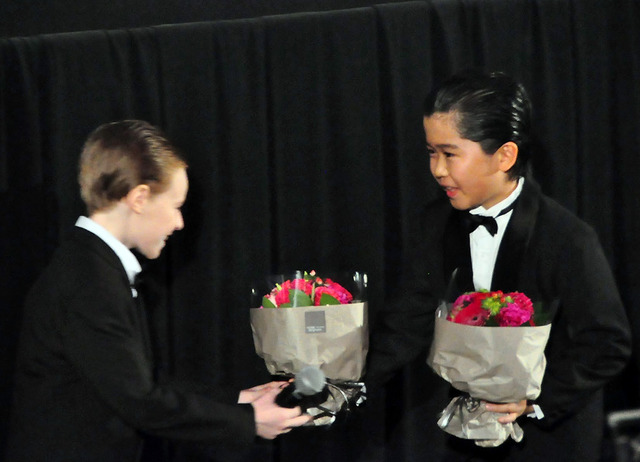 鈴木福くん＆カイル・キャトレットくん／『天才スピヴェット』舞台挨拶 in 第27回東京国際映画祭