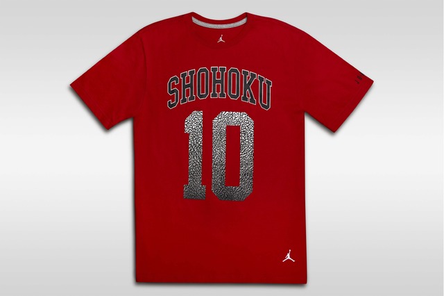 桜木花道の背番号#10が大きく描かれたレッドTシャツ。