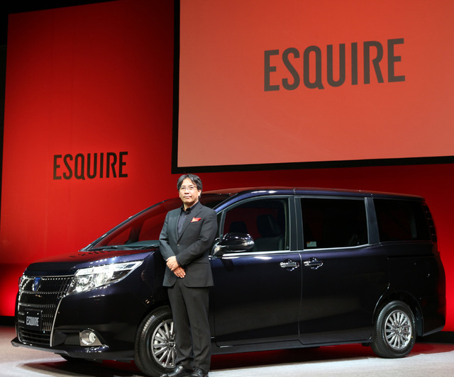 トヨタ自動車の製品企画本部・チーフエンジニアの水澗英紀氏／トヨタ新型車「ESQUIRE（エスクァイア）」記者発表会