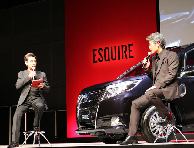 吉川晃司＆クリス・ペプラー／トヨタ新型車「ESQUIRE（エスクァイア）」記者発表会