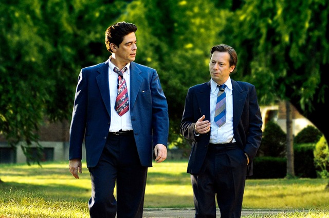 ベニチオ・デル・トロ＆マチュー・アマルリック／『ジミーとジョルジュ 心の欠片（かけら）を探して』(C) 2013 Why Not Productions-France 2 Cinema-Orange Studio