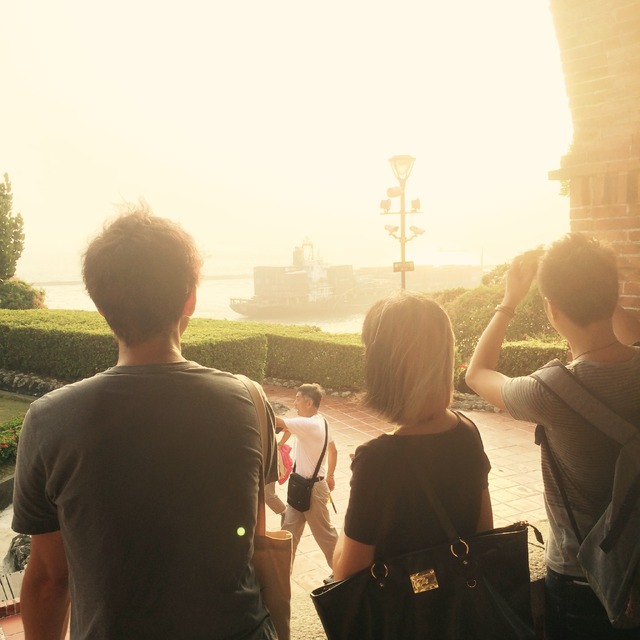 高雄市街を見下ろせる高台にて