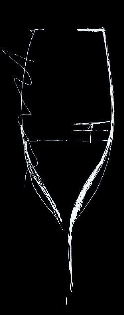 ユリーン氏のメソッドによるグラスの黄金バランスを再現する「リチャード・ユリーン オプティマム（RJ Optimum）」。シャンパンの香りを正確でクリアにかぐことができるよう設計されている。