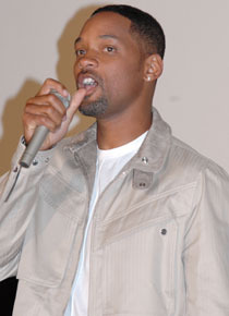 『ハンコック』先行上映舞台挨拶にて　ウィル・スミス。