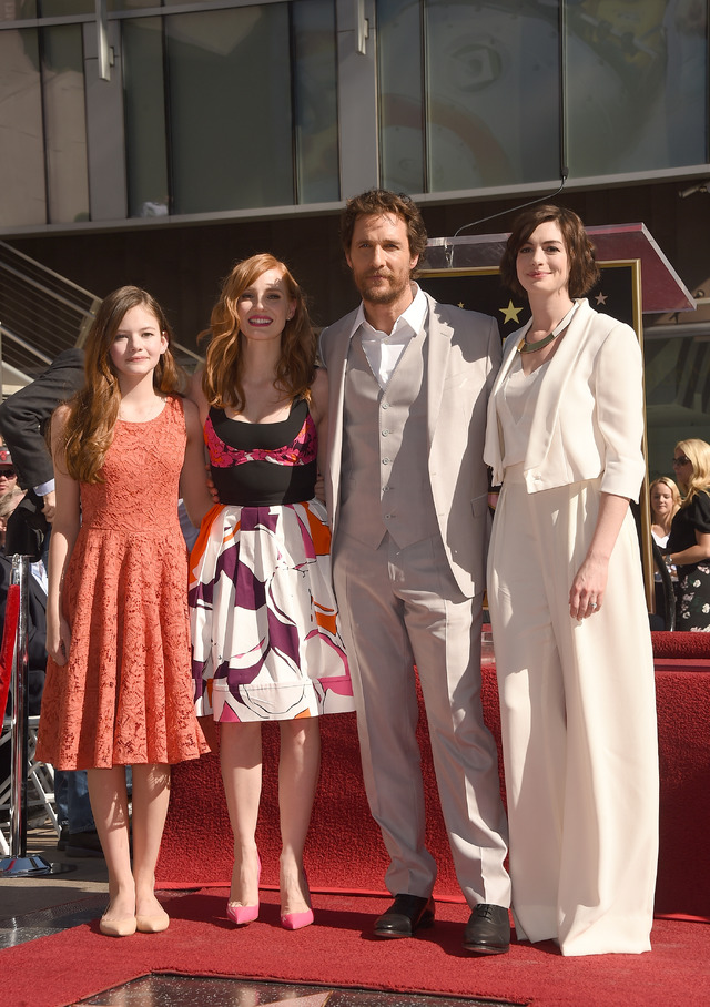 マッケンジー・フォイ＆ジェシカ・チャステイン＆マシュー・マコノヒー＆アン・ハサウェイ-(C) Getty Images