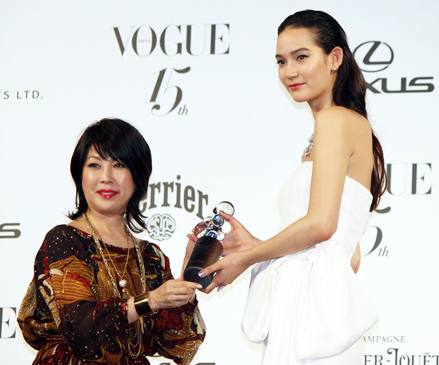 松岡モナ（モデル）／「VOGUE JAPAN Women of the Year 2014」＆「VOGUE JAPAN Women of Our Time」授賞式