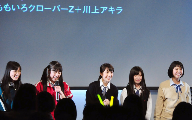 「ももいろクローバーZ」（百田夏菜子、玉井詩織、高城れに、有安杏果、佐々木彩夏）／『幕が上がる』講義 in 武蔵野美術大学