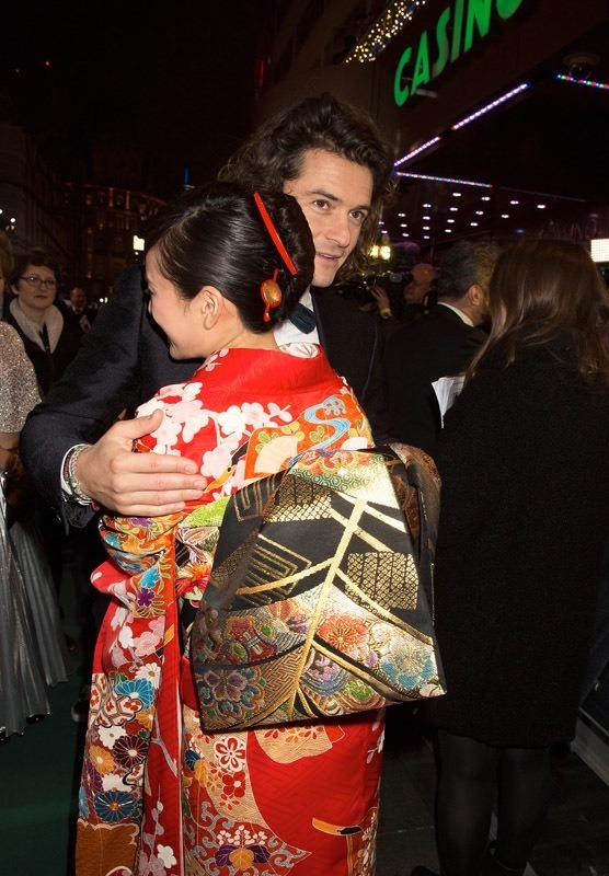 オーランド・ブルーム＆前田敦子／『ホビット 決戦のゆくえ』ワールド・プレミア　(C)2014 METRO-GOLDWYN-MAYER PICTURES INC. AND WARNER BROS. ENTERTAINMENT INC.