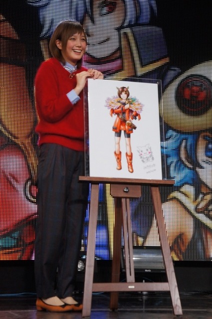 スマートフォン向けRPG『スカイロック』新CM発表会に登場した本田翼