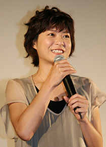 『グーグーだって猫である』初日舞台挨拶にて　上野樹里