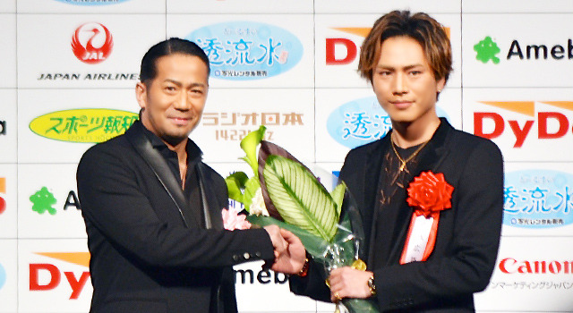 HIROと登坂広臣（三代目J Soul Brothersrs from EXILE TRIBE）／「第39回報知映画賞」表彰式