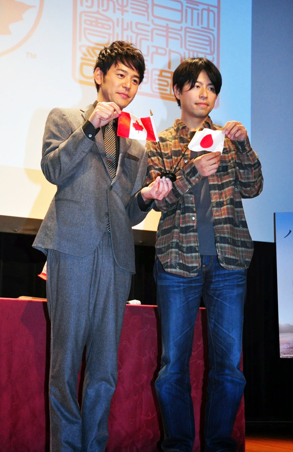妻夫木聡＆石井裕也（監督）／『バンクーバーの朝日』上映会 in カナダ大使館
