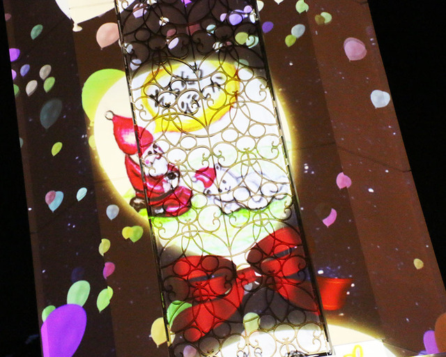 クリスマス限定プロジェクション・マッピング「クリスマス・キャロル・クロック」特別編 in イクスピアリ