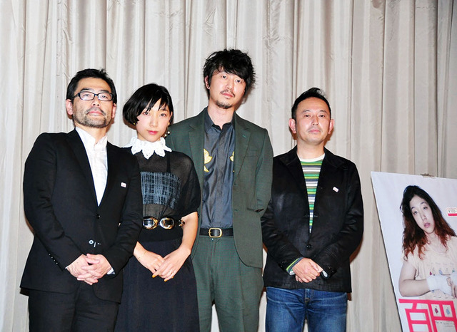 安藤サクラ＆新井浩文＆武正晴（監督）＆足立紳（脚本）／『百円の恋』舞台挨拶
