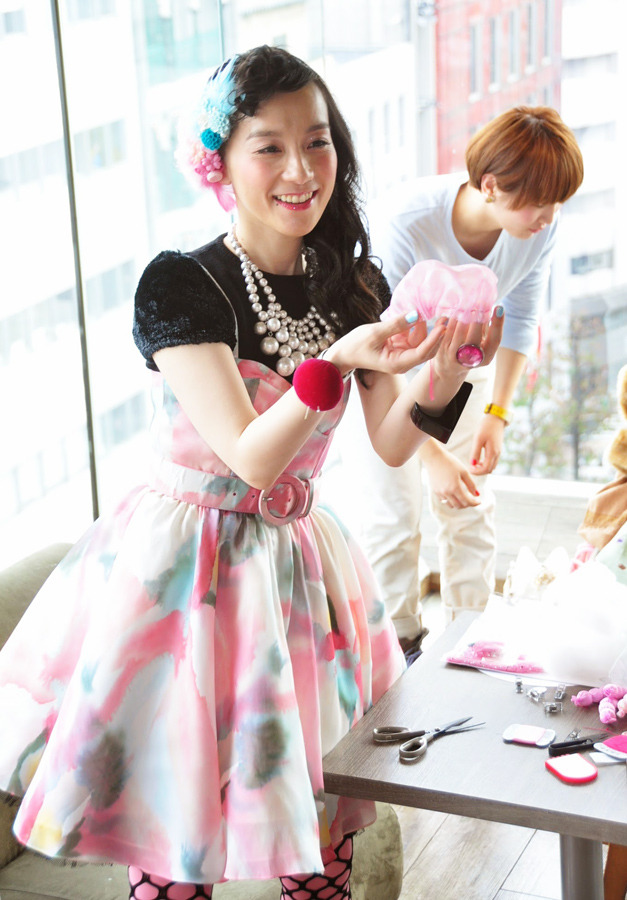 裁縫ワークショップに登場した、篠原ともえ