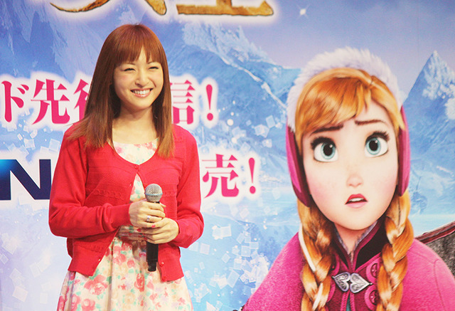 神田沙也加（アナ役）／『アナと雪の女王』MovieNEX発売イベント