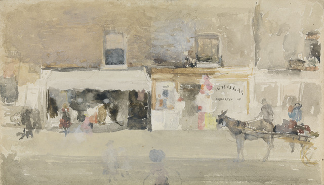 《チェルシーの通り》　1888年頃　イェール英国芸術センターYale Center for British Art, Paul Mellon Collection