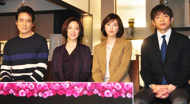 田中麗奈＆若村麻由美＆青柳翔（劇団EXILE）＆村上弘明／「美しき罠～残花繚乱～」記者会見