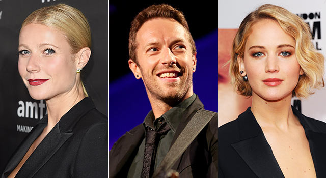グウィネス・パルトロウ＆ジェニファー・ローレンス＆クリス・マーティン -(C) Getty Images