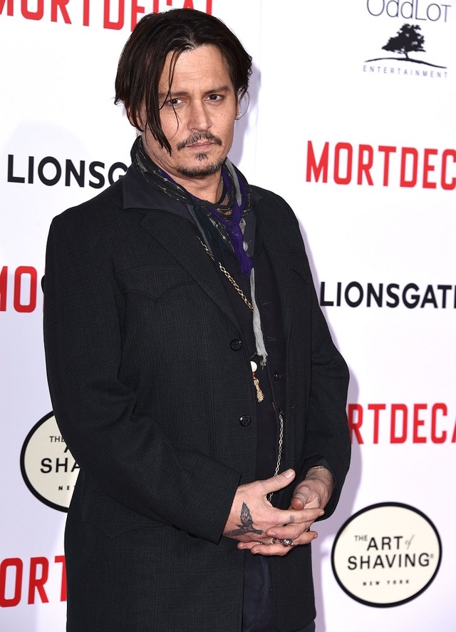 ジョニー・デップ／『チャーリー・モルデカイ』L.A.プレミア