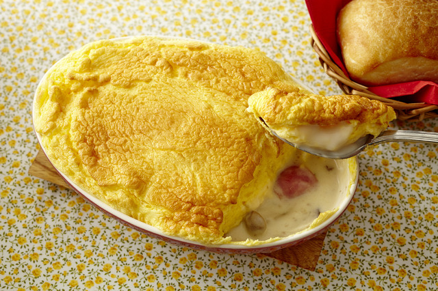 ルサンパーム 渋谷マークシティ「スフレオムレ＊ルー！ きのことポテトのクリームシチュー」