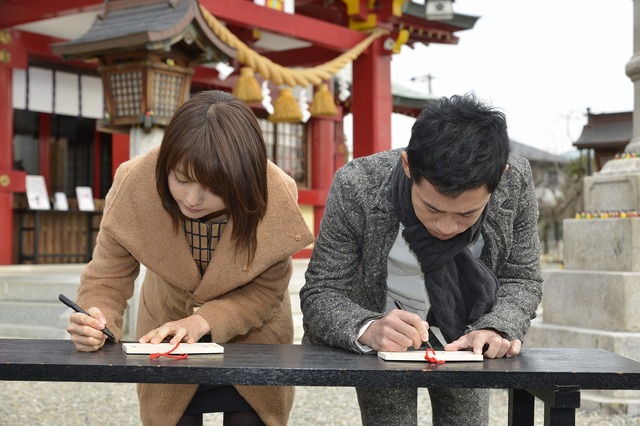 有村架純＆伊藤淳史／『ビリギャル』ヒット祈願イベント