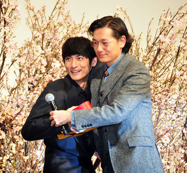 高良健吾＆井浦新／『悼む人』初日舞台挨拶