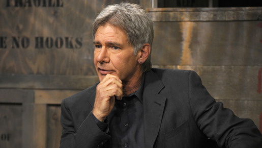 『インディ・ジョーンズ／クリスタル・スカルの王国』プロモーションのために「GOOD MORNING AMERICA」に出演したハリソン・フォード。　-(C) Retna/AFLO