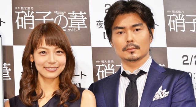 相武紗季＆小澤征悦／連続ドラマＷ「硝子の葦 ～garasu no ashi～」舞台挨拶