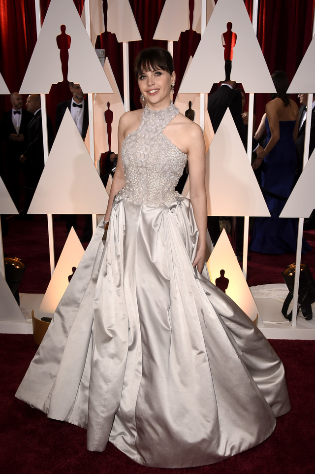 フェリシティ・ジョーンズ／第87回アカデミー賞レッド・カーペット-(C) Getty Images