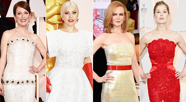 ジュリアン・ムーア＆レディー・ガガ＆ニコール・キッドマン＆ロザムンド・パイク／第87回アカデミー賞レッド・カーペット-(C) Getty Images