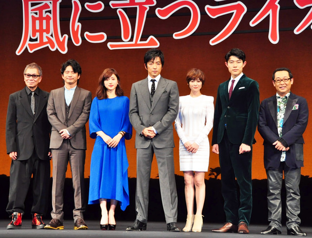 大沢たかお＆石原さとみ＆真木よう子＆萩原聖人＆鈴木亮平＆三池崇史（監督）＆さだまさし／『風に立つライオン』完成披露試写会