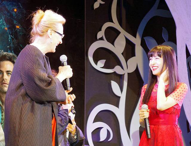 神田沙也加＆メリル・ストリープ／ディズニー最新作『イントゥ・ザ・ウッズ』ジャパンプレミア