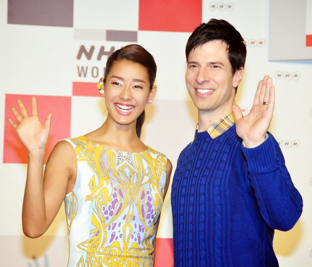 すみれ＆パックン／国際放送「NHKワールドTV」新年度番組記者会見