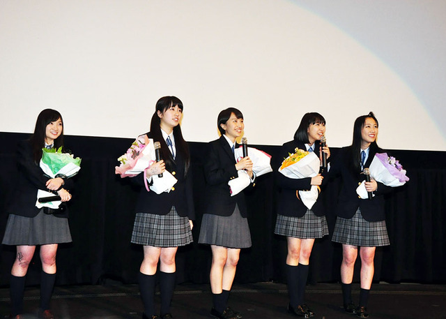 百田夏菜子＆玉井詩織＆高城れに＆佐々木彩夏＆有安杏果…「ももいろクローバーZ」／『幕が上がる』全国行脚舞台挨拶・最終日