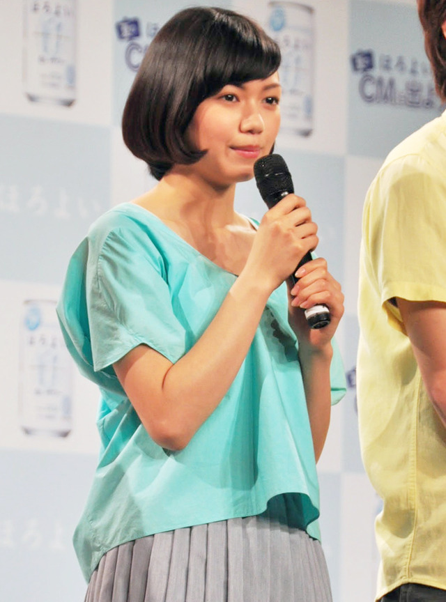 二階堂ふみ／「ほろよい」新CM発表会見