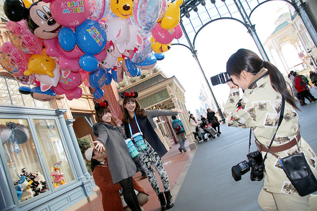 撮影風景「ディズニースペシャルフォトセッション」