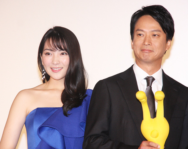 知英＆椎名桔平／『暗殺教室』初日舞台挨拶