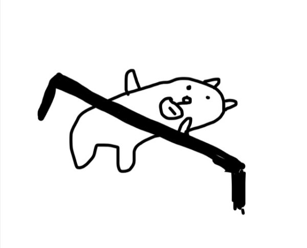 リンボーダンスをしてみたかっこいい犬