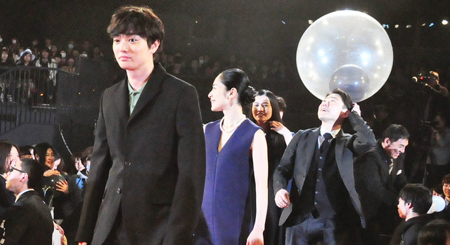 染谷将太、深津絵里、阿部サダヲ、橋本愛／『寄生獣 完結編』完成披露試写会