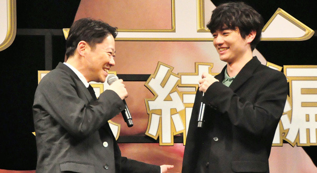 染谷将太、阿部サダヲ／『寄生獣 完結編』完成披露試写会