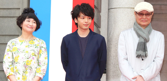 野口かおる、中村倫也、石橋蓮司／『王妃の館』の完成披露イベント