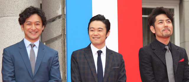 石丸幹二、尾上寛之、山中崇史／『王妃の館』の完成披露イベント