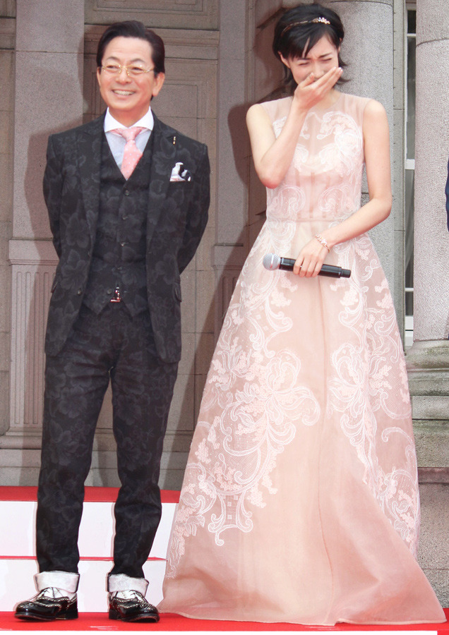 水谷豊、吹石一恵／『王妃の館』の完成披露イベント