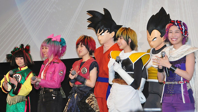 「ももいろクローバーZ」／『ドラゴンボールZ 復活の「F」』初日舞台挨拶