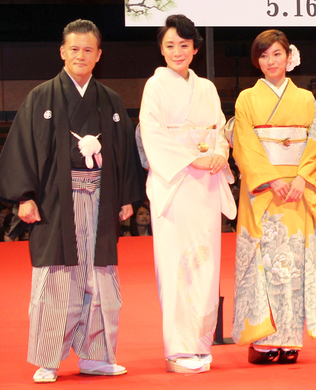 橋本じゅん、陽月華、内山理名／『駆込み女と駆出し男』プレミア上映会